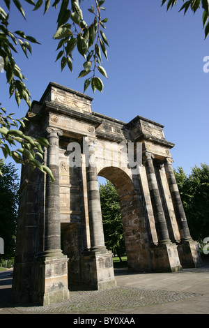 City of Glasgow, Scotland. The late 18th century, Robert and James Adam designed, McLennan Arch at Glasgow Green. Stock Photo