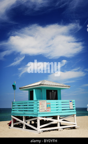 Lifeguard station at Venice Beach, South West Florida, USA Stock Photo