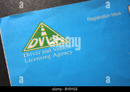 A photography of a UK British vehicle registration certificate from the ...