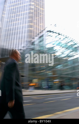 Business people in the City of London. UK. Stock Photo