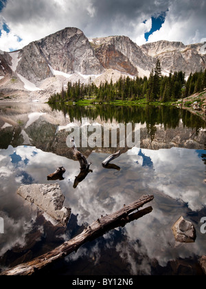 Lake Marie in Medicine Bow Mountain national forest, A Wyoming national park Stock Photo