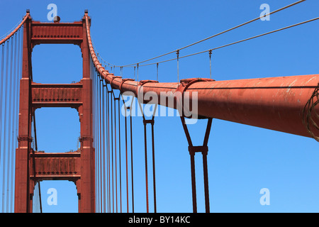 SOUTH TOWER GOLDEN GATE BRIDGE SAN FRANCISCO USA SAN FRANCISCO USA 06 July 2009 Stock Photo