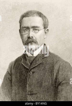 Rudyard Kipling, 1865 to 1936. British author. Stock Photo