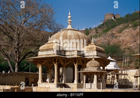 India Rajasthan Jaipur Chhatri royal tombs Stock Photo - Alamy