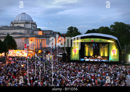 The Big Weekend in Cathays Park, Cardiff. Stock Photo