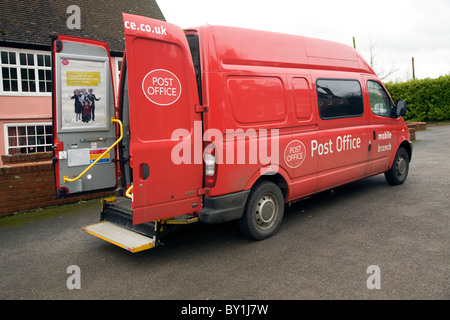 Mobile post office van Stock Photo