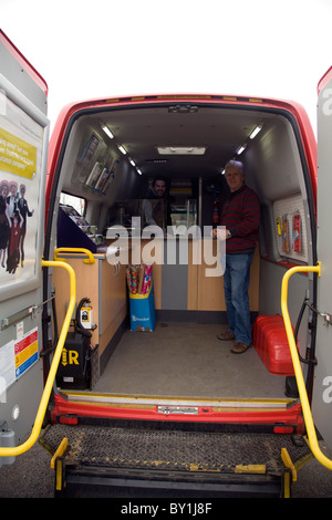 Mobile post office van Stock Photo