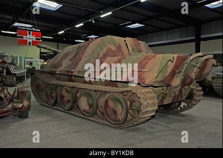 WW2 German Panzer tank on display at Saumur France Stock Photo
