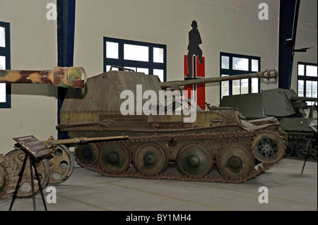 WW2 German tank display at Saumur France Stock Photo
