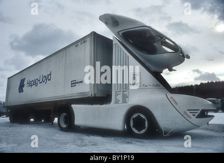 Iveco experimental aerodynamic truck designed by Luigi Colarni. 1978 Stock Photo