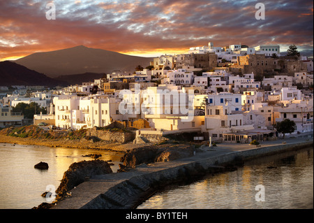 Naxos ( Chora ) town. Greek Cyclades Islands Greece Stock Photo