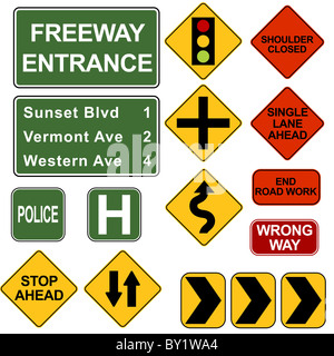 An image of road signposts. Stock Photo