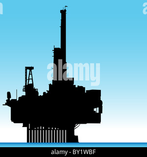 An image of an oil rig. Stock Photo