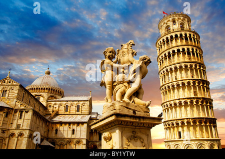 Catherderal and Leaning Tower - Piazza del Miracoli - Pisa - Italy