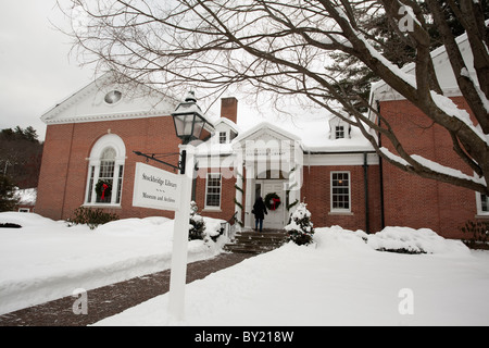 The Stockbridge Library plays in located on the main street of the busy tourist destination of Stockbridge, Massachusetts. Stock Photo