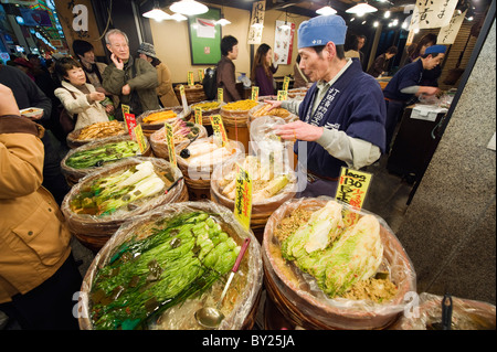 Asia, Japan. Kyoto, Nishiki food market Stock Photo