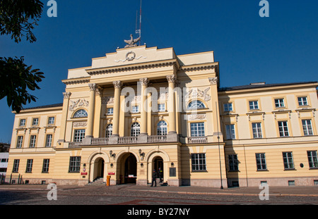 Beautiful architecture in Warsaw Poland of old Police station Mostowki Palace Stock Photo