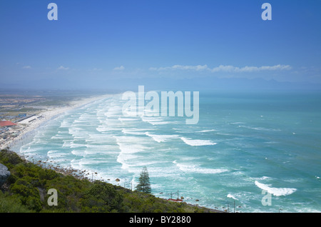 View over False bay; Indian Ocean; South Africa Stock Photo