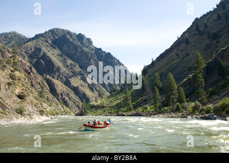 Rafting the Middle Fork of the Salmon River, ID. Stock Photo