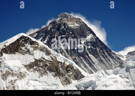 Mount Everest seen from Kala Pattar in Nepal Stock Photo