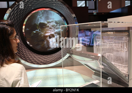 The stand of Miele at IFA 2008, Berlin, Germany Stock Photo