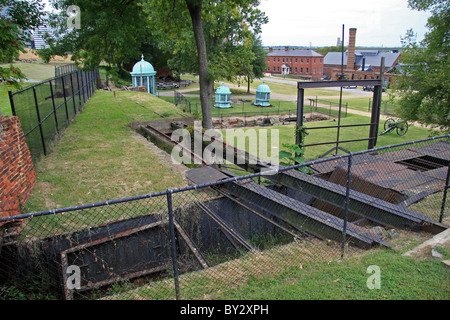 External view of the grounds of the Tredegar Iron Works Museum, Richmond, VA, United States. Stock Photo