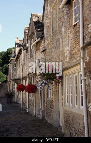 Old Weavers Cottages in the village of Corsham, Wiltshire, England, UK Stock Photo