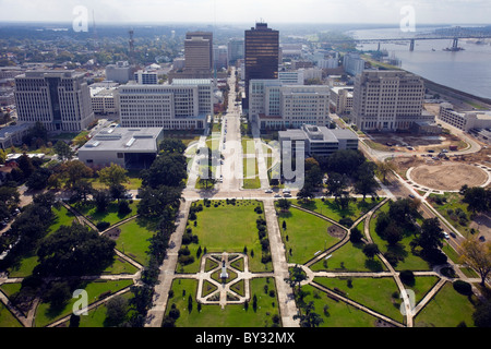 Aerial view of Bator Rouge Stock Photo