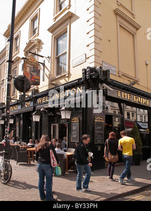 Duke of Wellington corner pub in Portobello Road Notting Hill West London UK Stock Photo