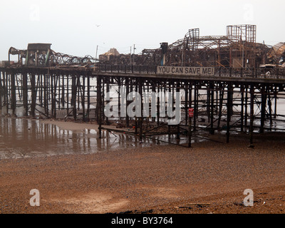 Hastings Pier fire Stock Photo Alamy