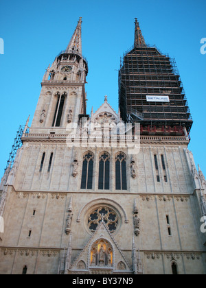 Zagreb Cathedral of St. Stephen Zagreb Croatia Stock Photo