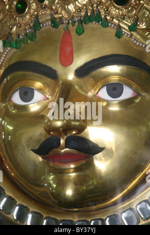 Centre of ornamental sun Surya Chopar in the City Palace Udaipur Rajasthan Stock Photo