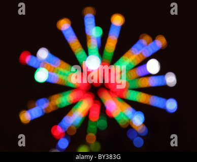 defocused colored circular lights and strips backgrounds Stock Photo