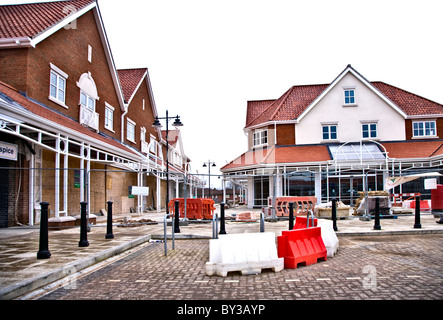 Work stopped on a new shopping complex Stock Photo