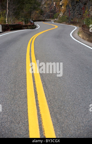 USA, New York, Bear Mountain, winding road Stock Photo