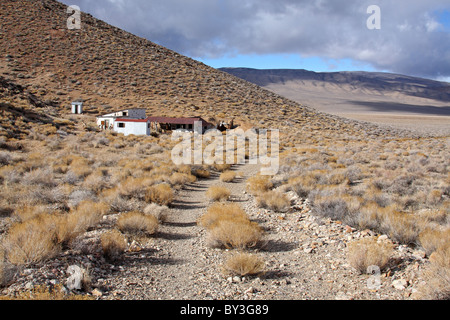 Aguereberry Mining Camp near the Eureka Mine in Death Valley National Park's Panamint Mountains. Stock Photo