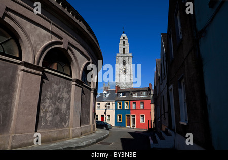 St Anne's Church Steeple  built in 1772, and the Butter Exchange, Shandon, Cork City, Ireland Stock Photo