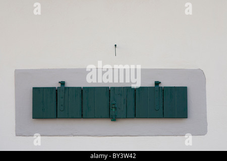 VENTILATION FLAP, CELLAR OF A WINERY, FORST, WINE ROUTE, PFALZ ...