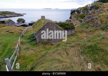 CAPE RANDOM, NEWFOUNDLAND, CANADA - Bedroom in cabin, Random Passage movie  set, replica of fishing village Stock Photo - Alamy