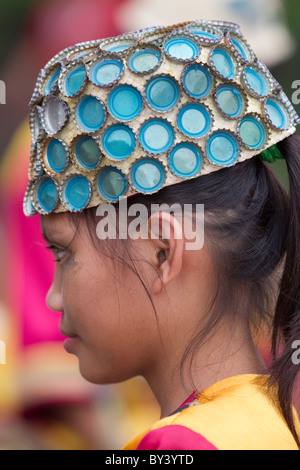 Sinulog dancer 2011 festival, Cebu City,Philippines Stock Photo