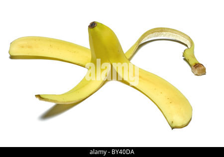 banana skin Stock Photo