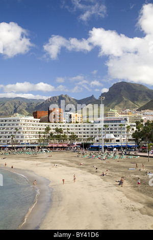Playa Torviscas in Costa Adeje, Playa de las Americas, Tenerife, Canary Islands, Spain Stock Photo