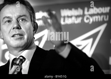 Tony Blair at Welsh Labour Conference. Stock Photo