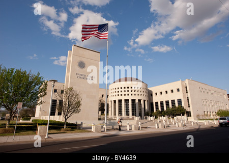 United States Courthouse and Federal Building in Laredo, Texas, completed in 2004, Stock Photo