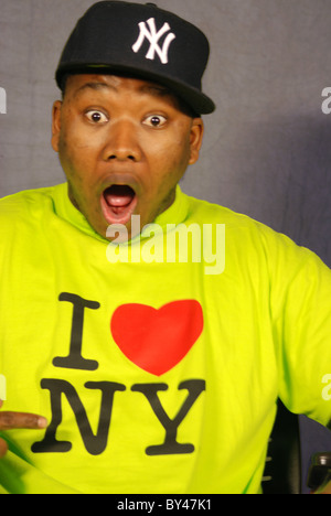 "I Love New York and I love the Yankees" - Dexter (The man in the picture) Stock Photo