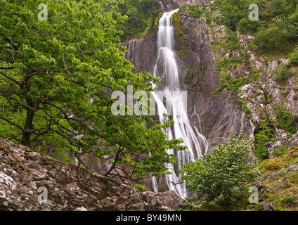 Aber Falls, Near the village of Abergwyngregyn, Llanfairfechan, Gwynedd, North Wales, UK Stock Photo