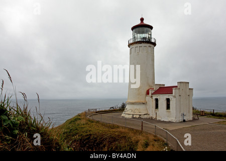 North Head Lighthouse near the mouth of the Columbia River in Southern Washington Stock Photo