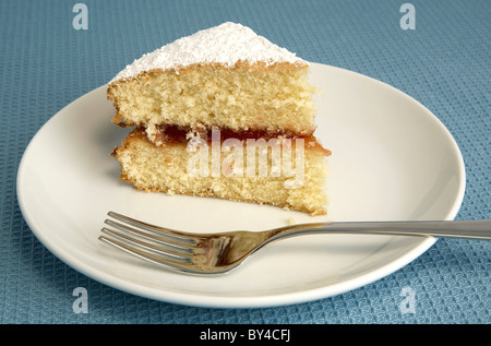 Victoria Sponge Slice Stock Photo