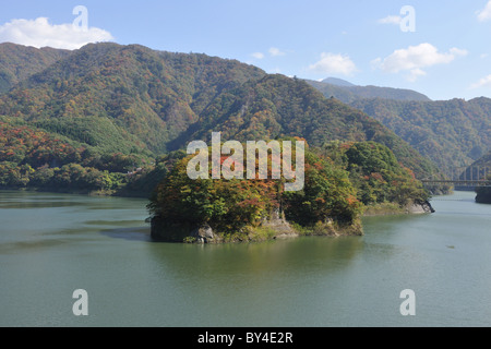 Lake Ikari-ko, Tochigi Prefecture, Honshu, Japan Stock Photo