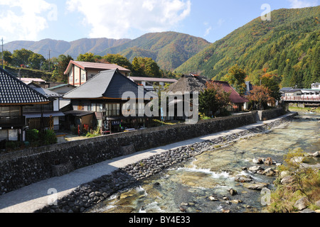 Yunishigawa hot spring, Tochigi Prefecture, Honshu, Japan Stock Photo